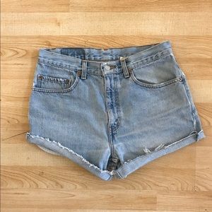 High Waisted Vintage Levi’s Denim Shorts